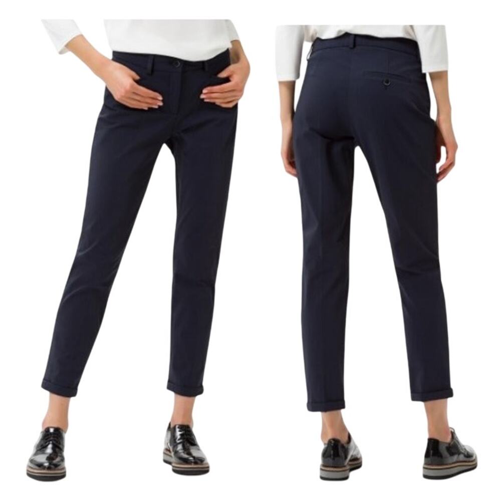 BRAX Maron Navy Trouser Pants Career Size 6 Professional